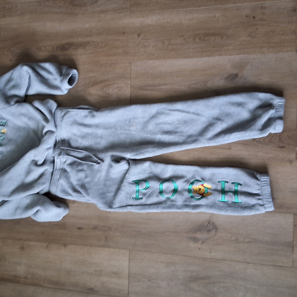 Gray Pooh Kids Joggers